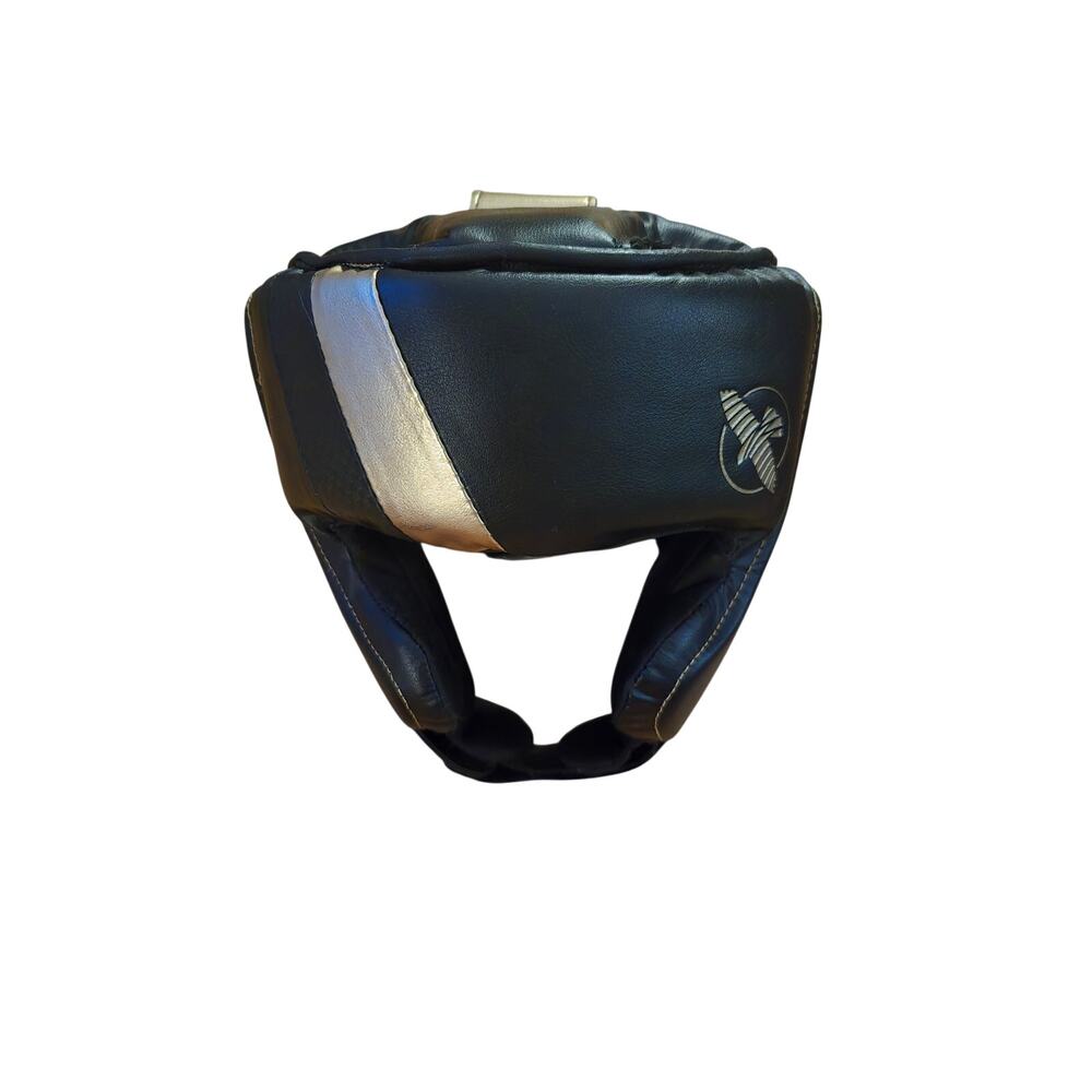 Black/Gold Hayabusa T3 Boxing Headgear Size L